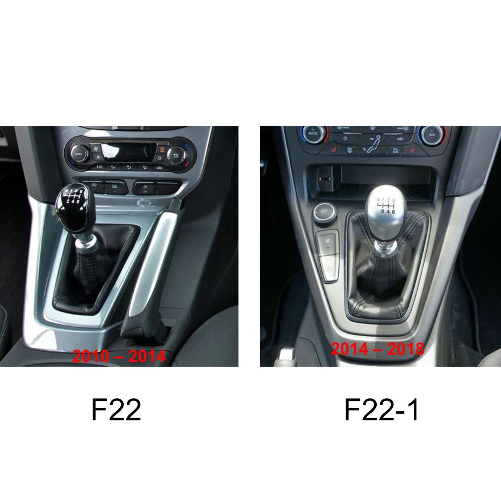 Leather ICT gear shift knob gaiter boot Ford Focus MK3 ST RS LED seam blue D84 eBay