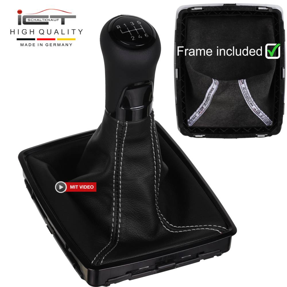 stitch bright 3s ict shift gear knob mercedes w212 x204 s212 c207 leather frame ebay