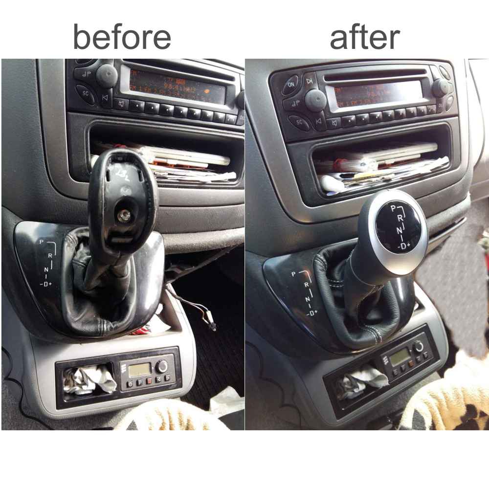 gear shift knob Mercedes W639 Vito illuminated automatic stitching