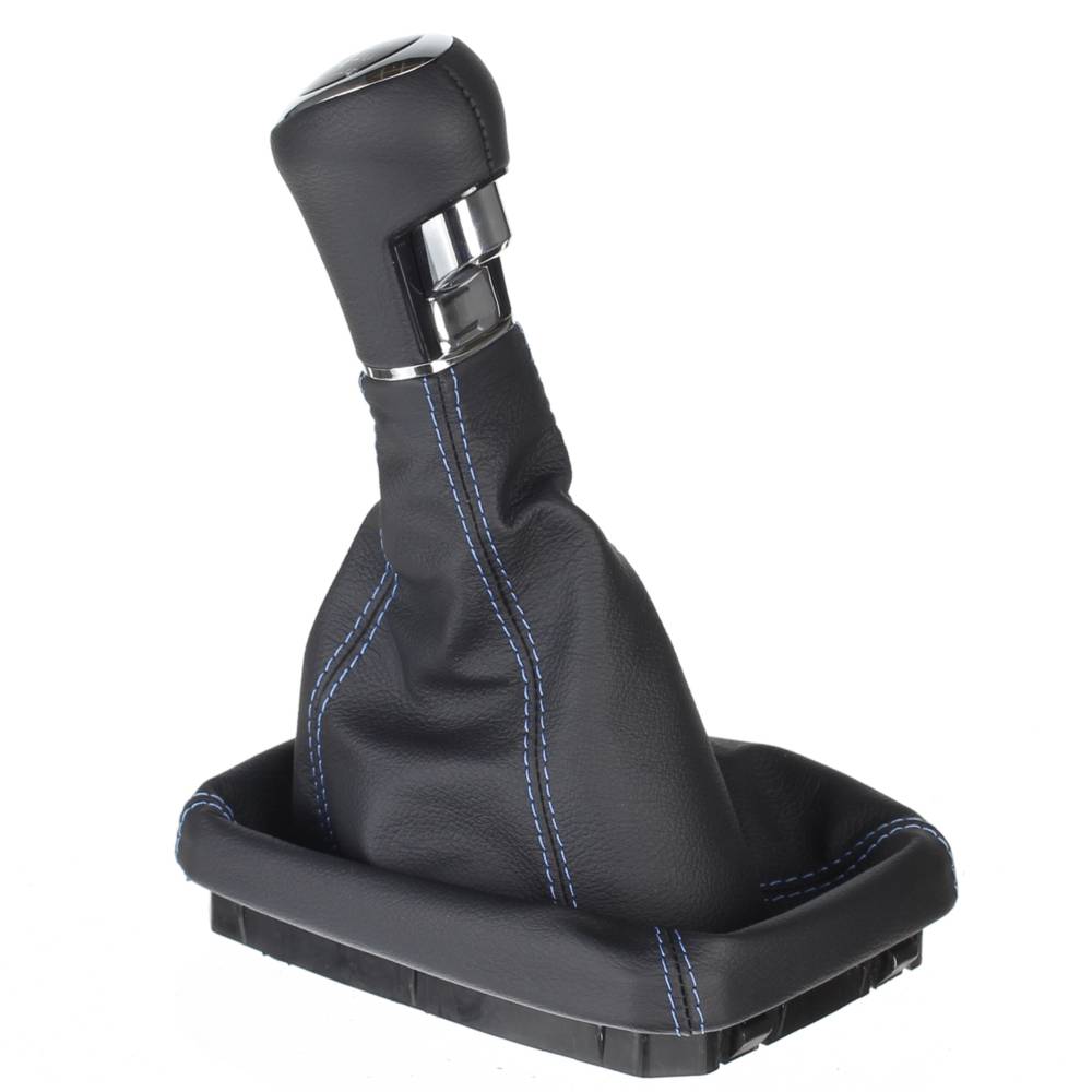 ICT pommeau de lever illuminated 100% leather opel tigra twintop meriva has blue thread 47 | eBay